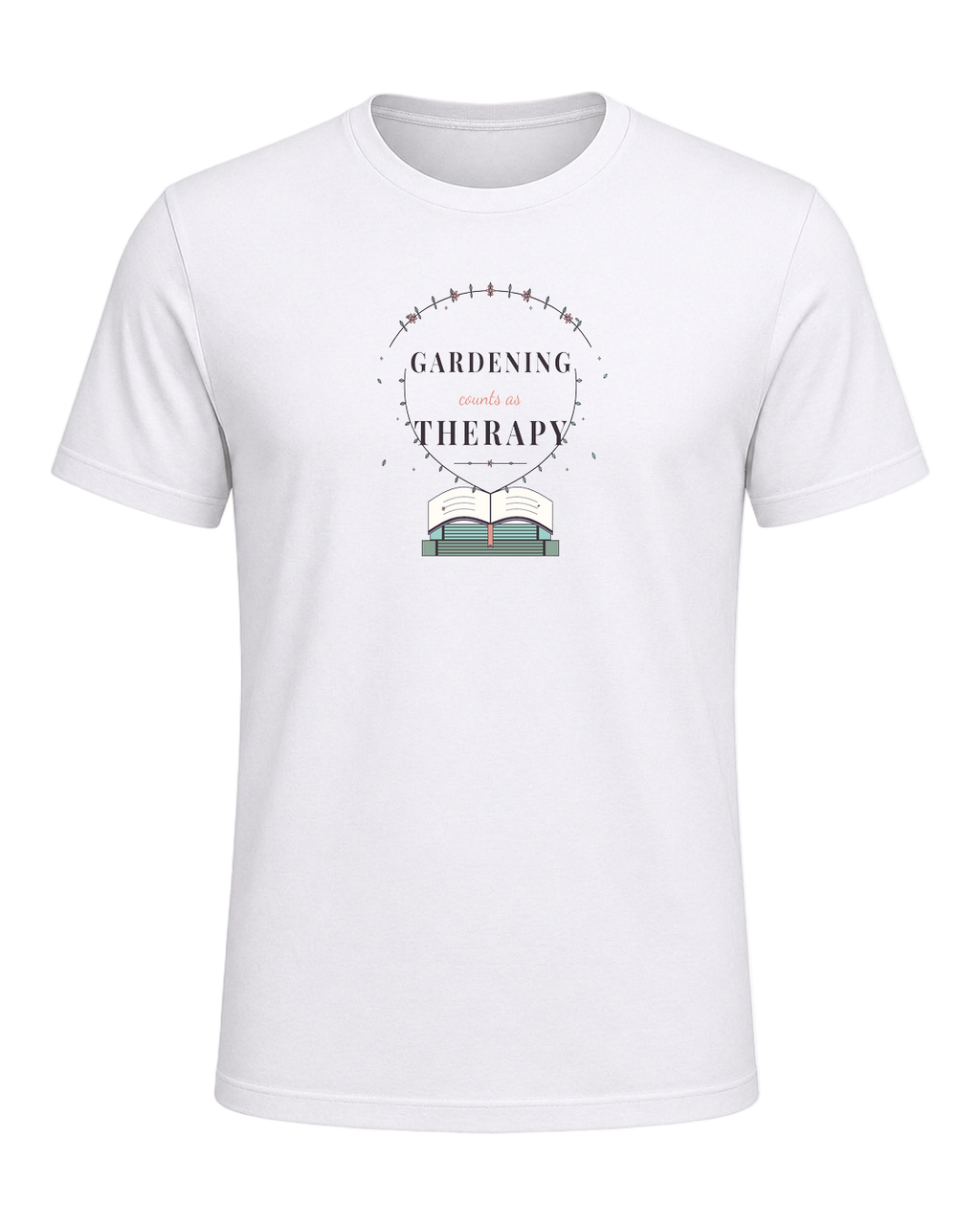 GARDENING COUNTS AS THERAPY — White