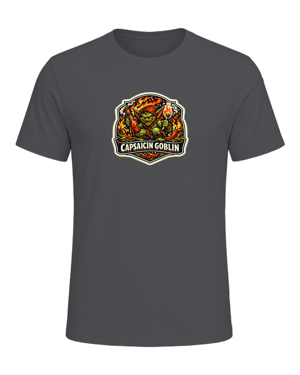 Capsaicin Goblin Tee — Asphalt