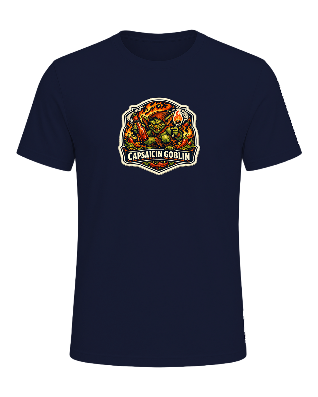 Capsaicin Goblin Tee — Navy