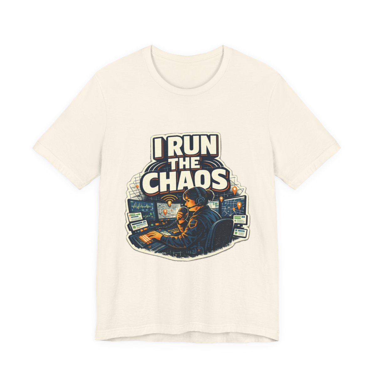 A bold dispatcher shirt for the calm voice running the chaos from the console. — Natural