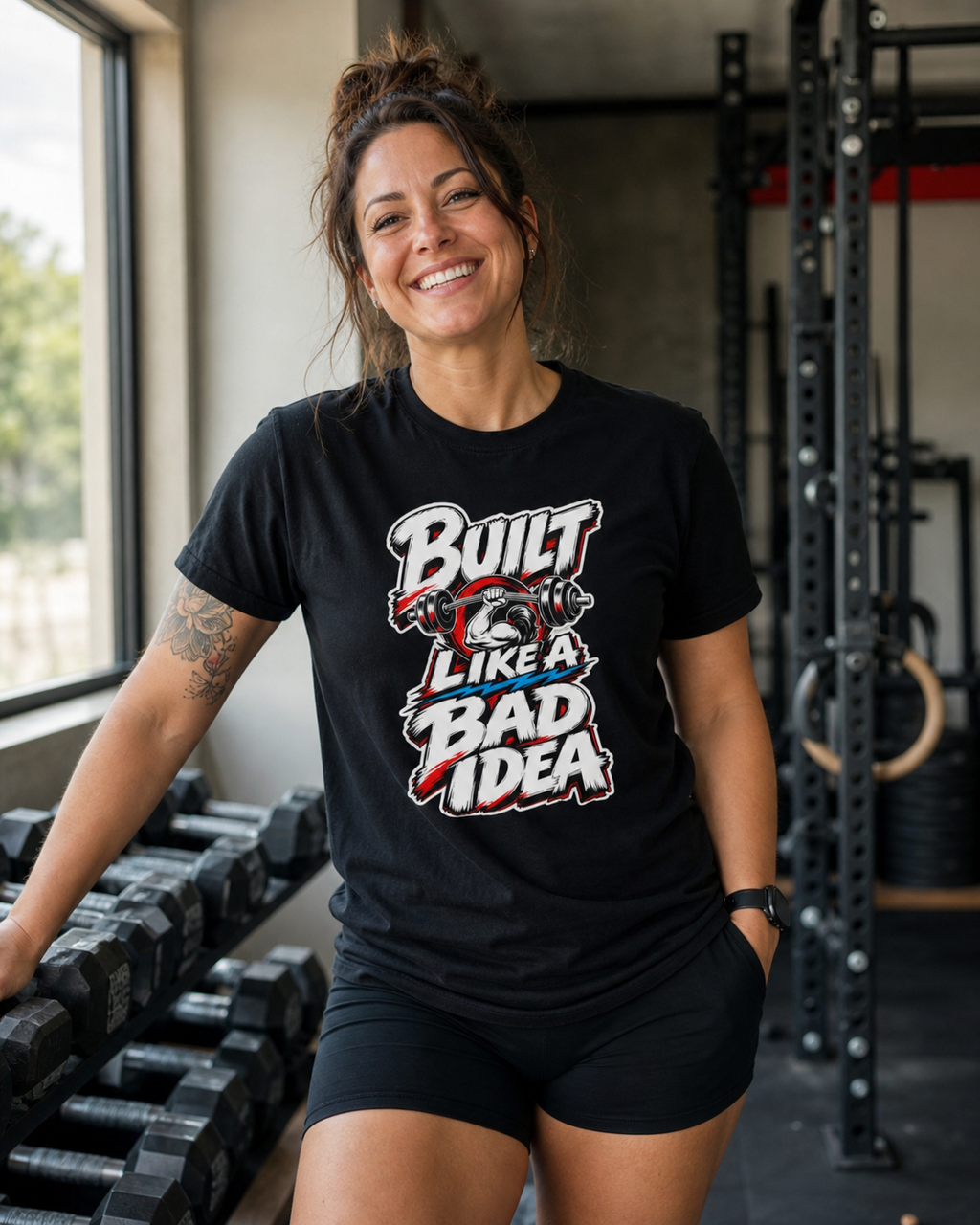 worn — Built Like A Bad Idea Gym Tee